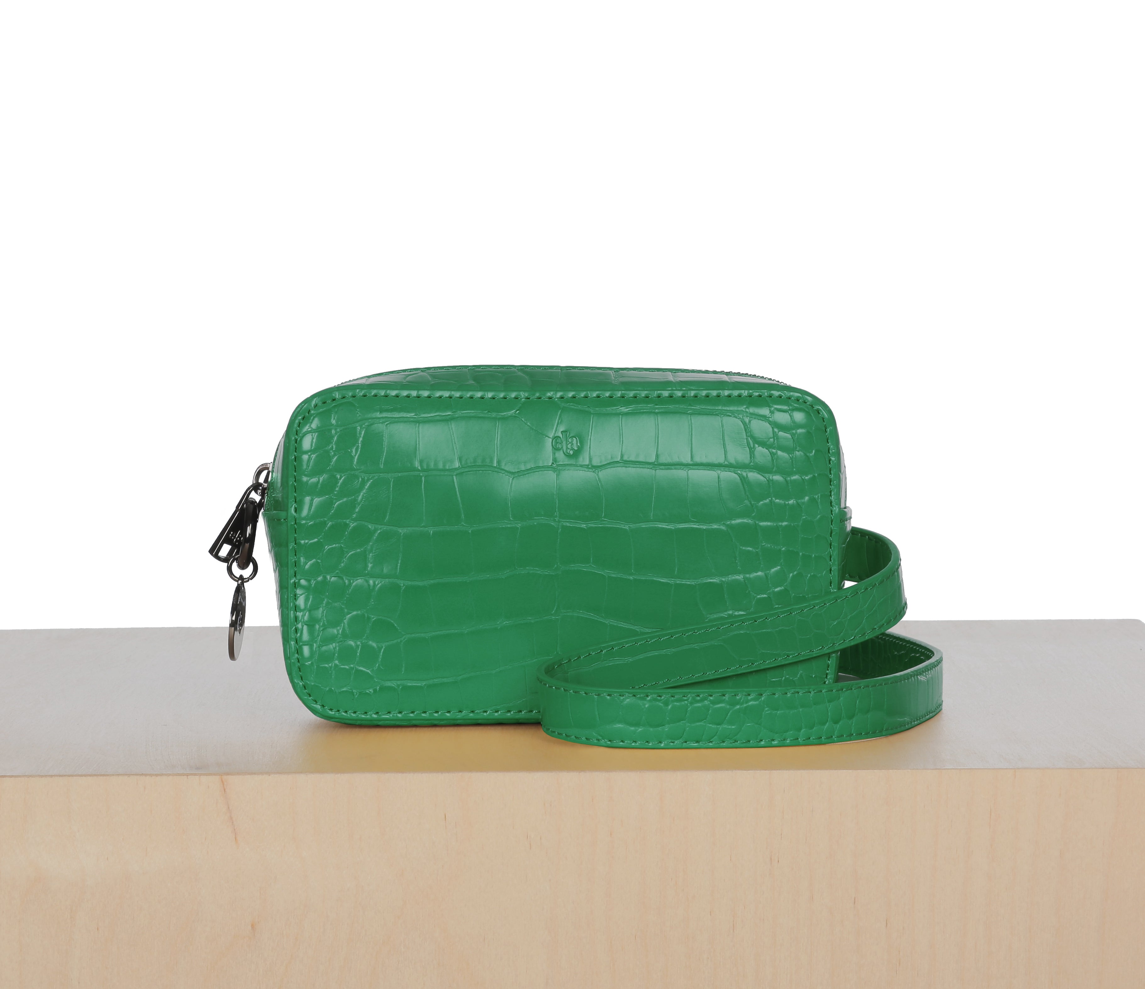 Micro Belt Bag - Green Croc Effect (showroom sample)