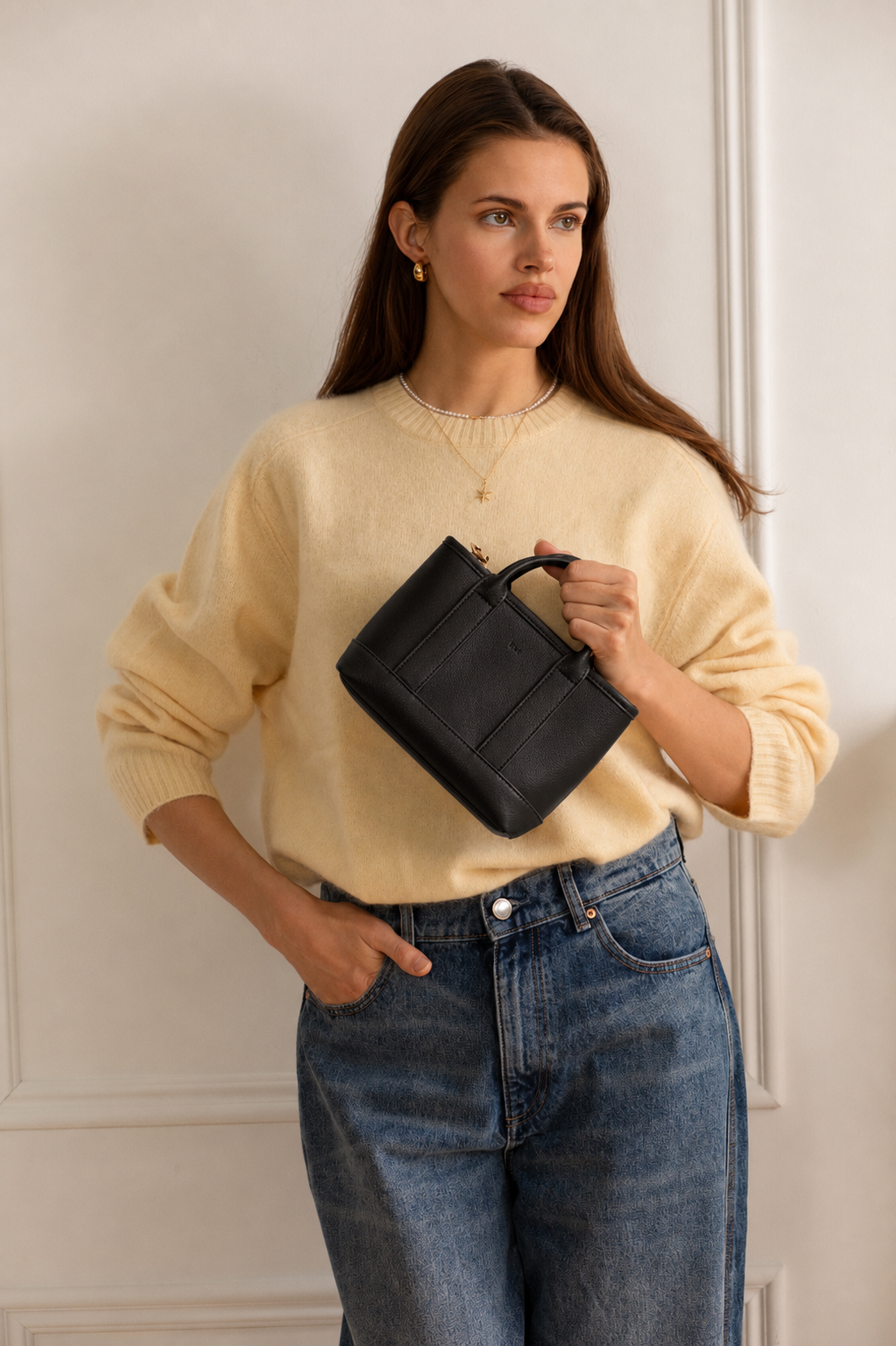Mini Tote - Black Pebble