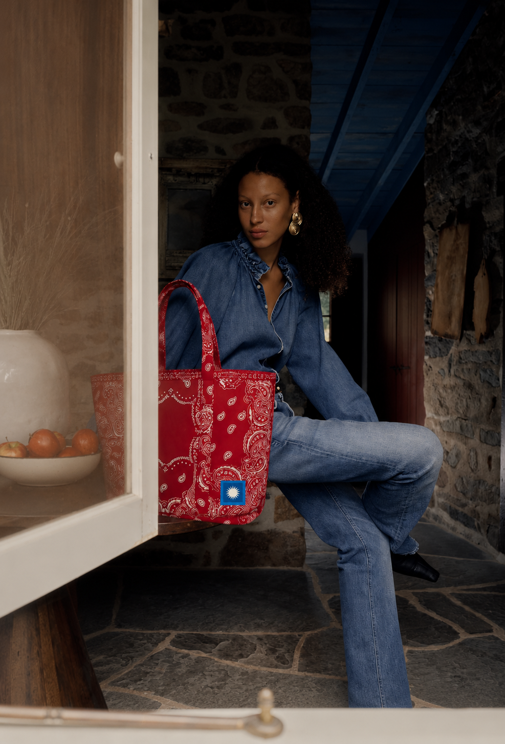 Red Bandana - All Tote