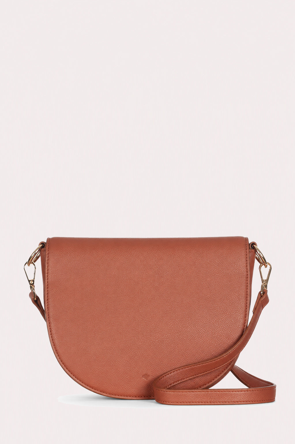 Saddle Bag - Walnut Pebble (Gold Hardware)