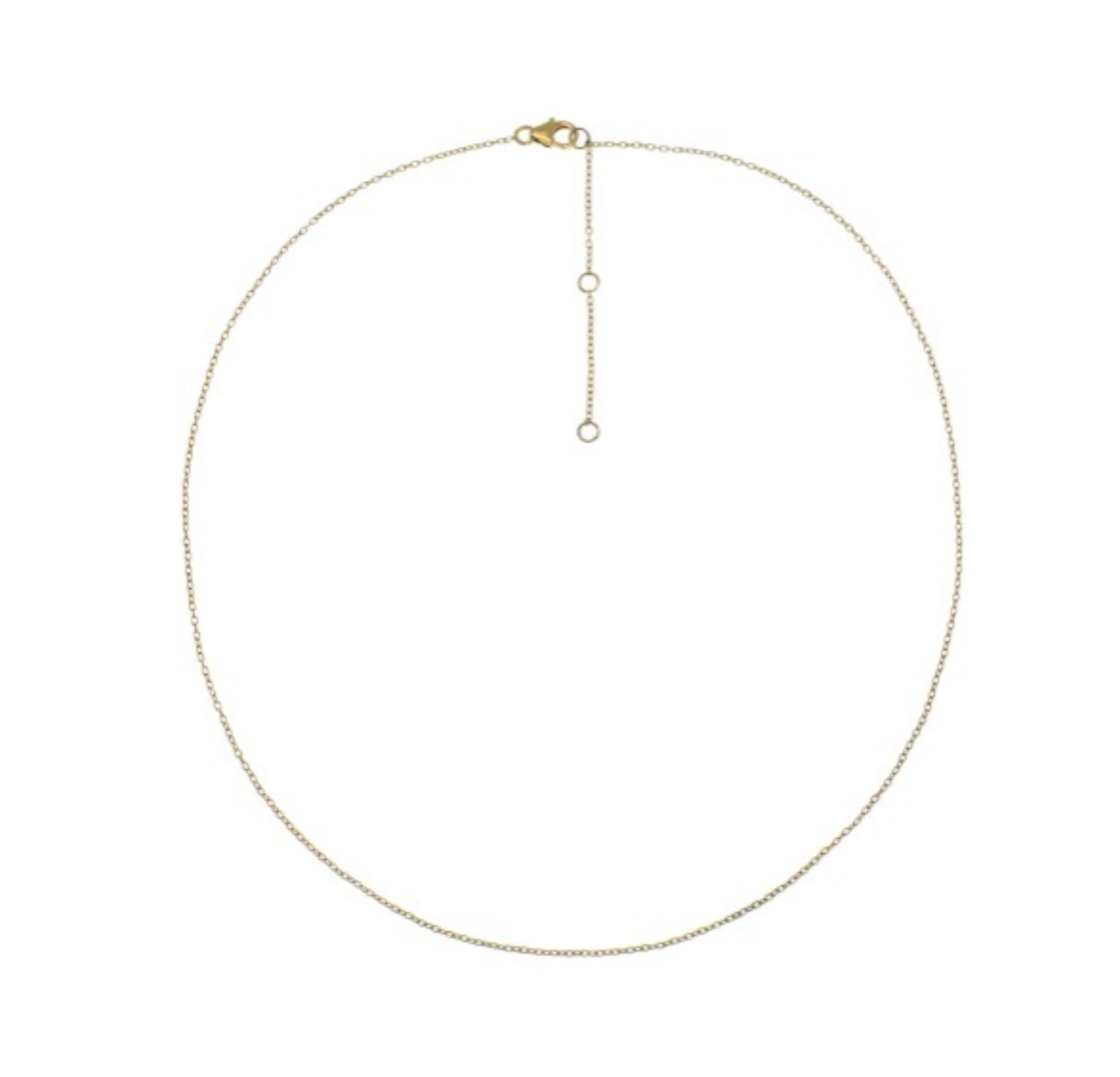 Cable chain, length = 40+2.5+2.5cm (recycle silver)