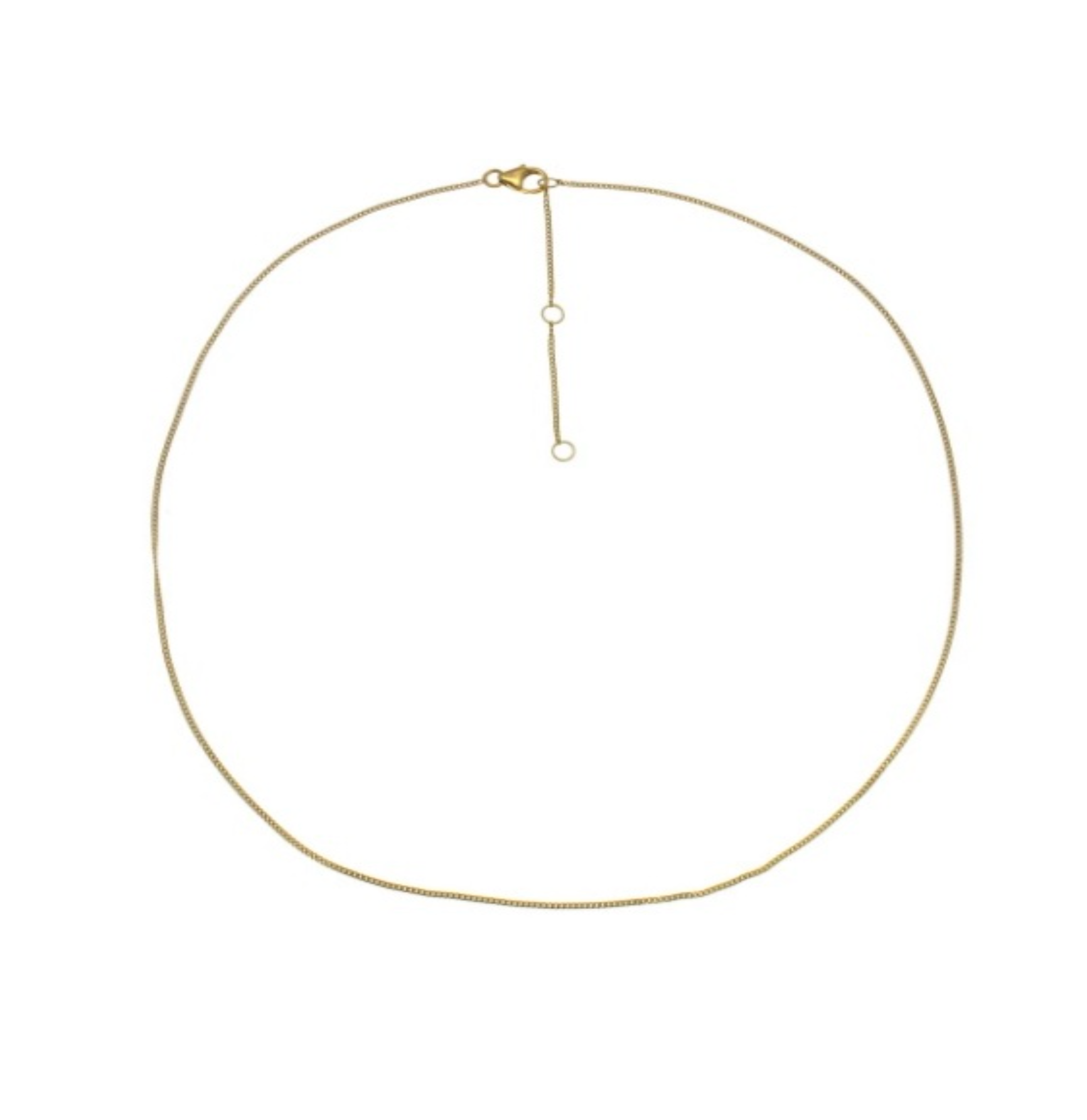 Curb chain, length = 40+2.5+2.5cm (recycle silver)