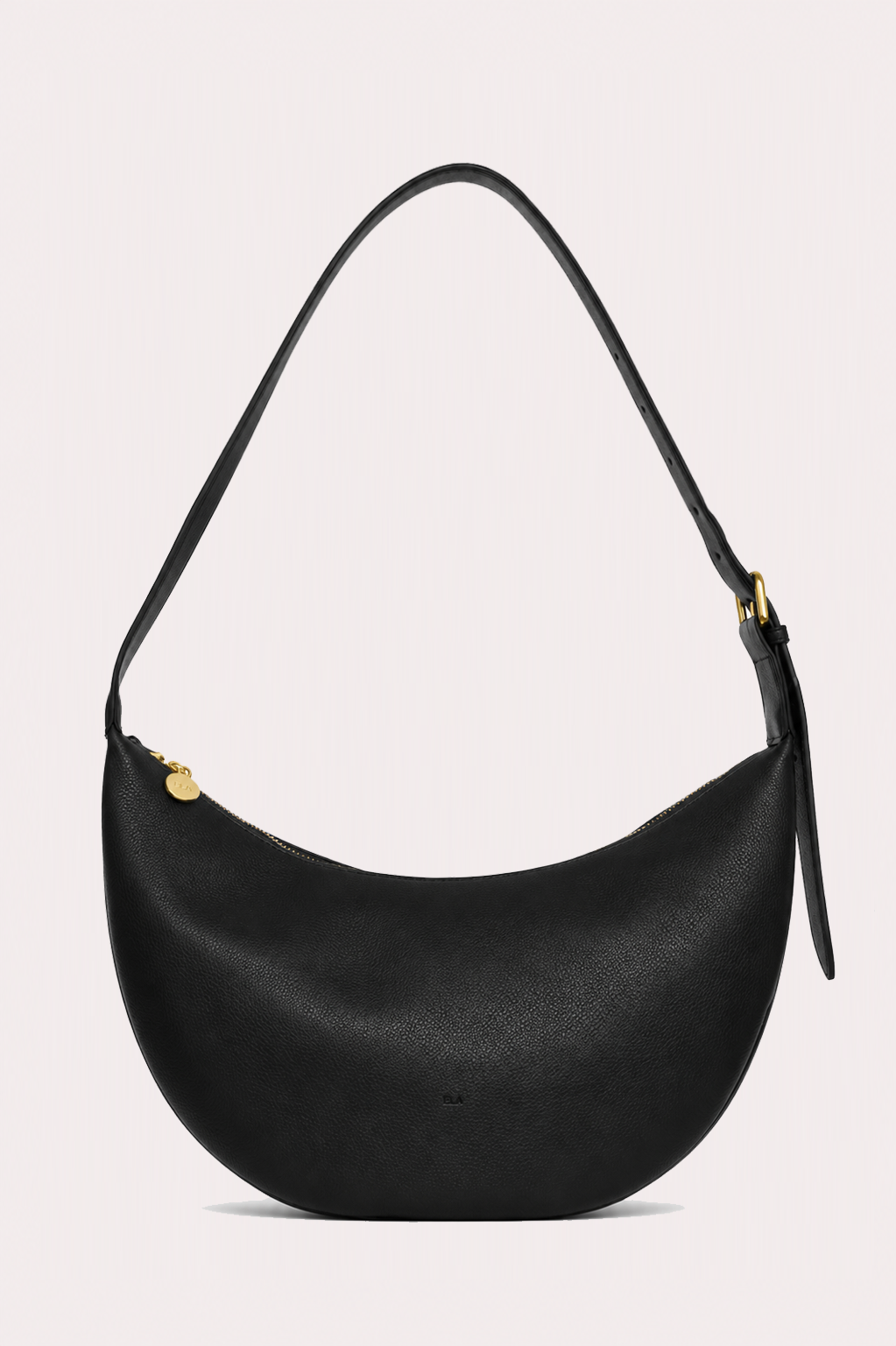 Slouchy Crossbody Bag - Black Pebble
