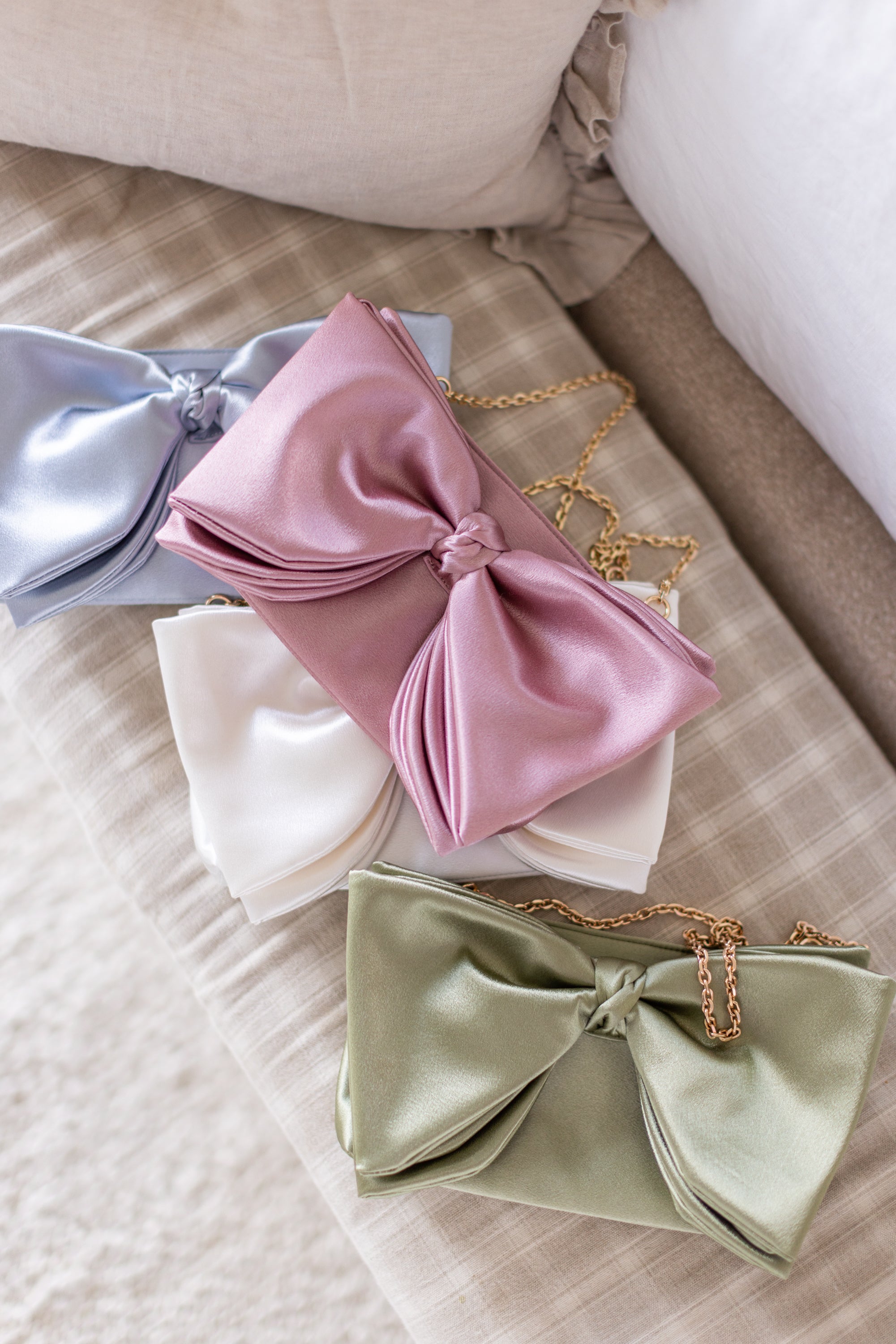 ela x Jillian Harris - Bow Clutch - White
