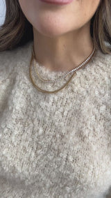 ela x Vanessa Giuliani ~ Bold Tennis Chain Necklace