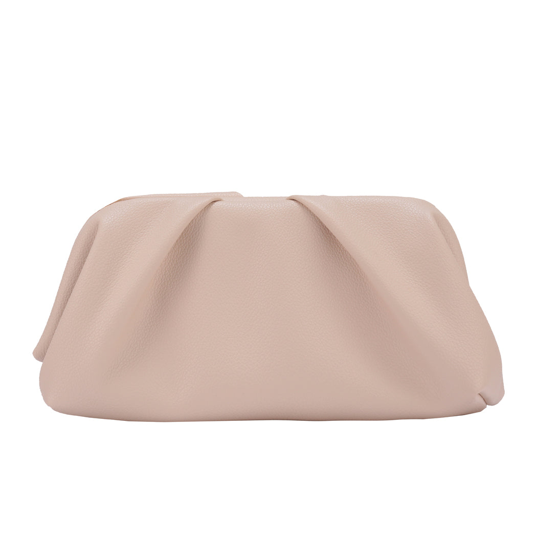 Frame Clutch – Ecru Pebble