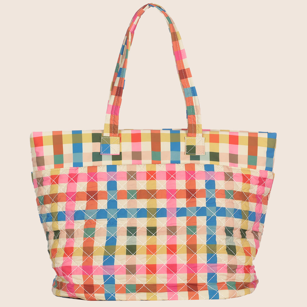 ela x Jillian Harris - New Everyday Tote 2.0 - Gingham Print