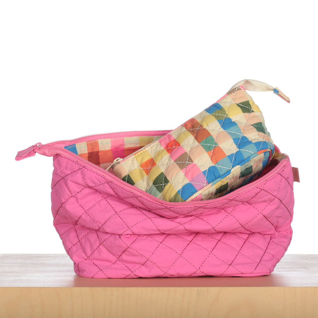 ela x Jillian Harris - Mini Cosmetic Case - Gingham Print