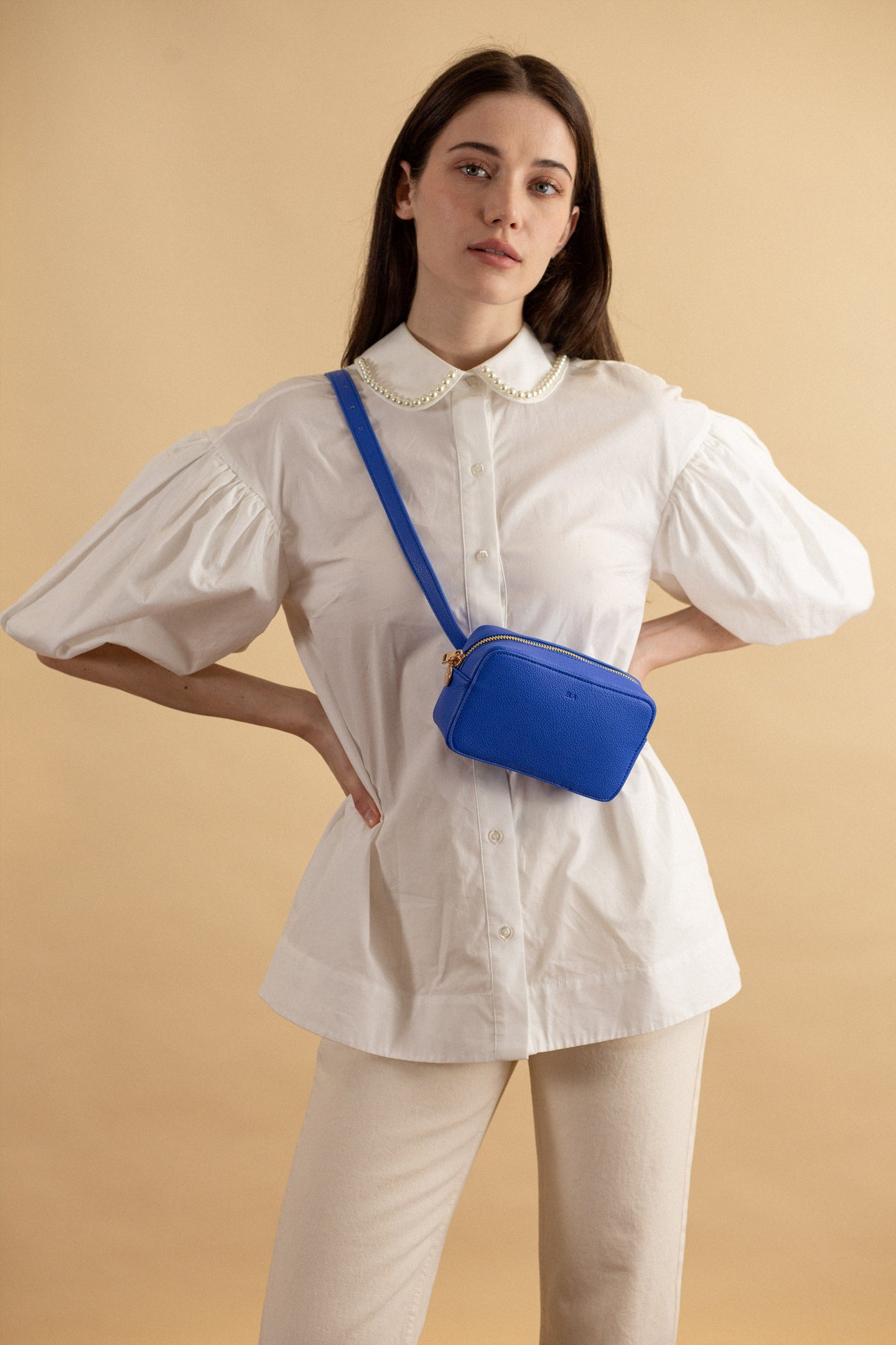 Micro Belt Bag – Cobalt Pebble