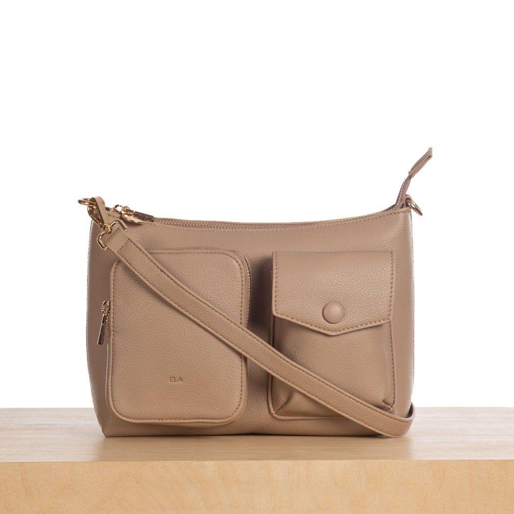 Pocket Bag – Beige Pebble