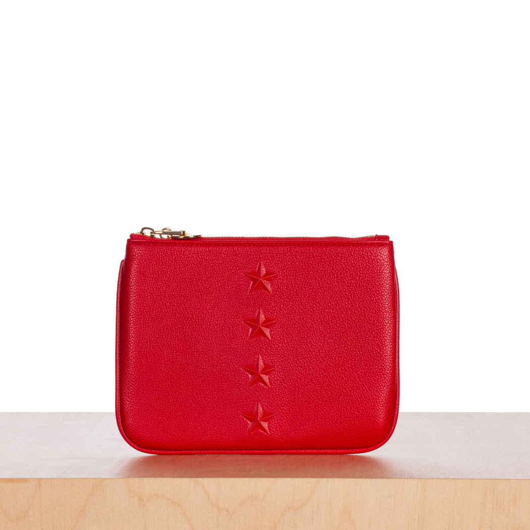 Star Wallet - Red Pebble