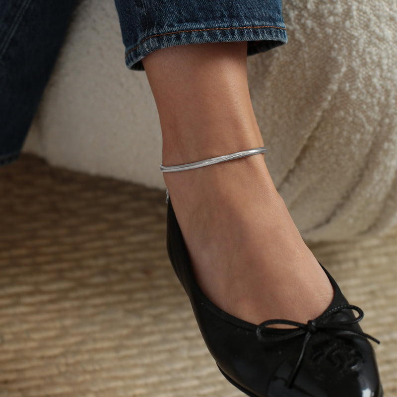 ela x Vanessa Giuliani ~ Simonetta Chain Anklet Silver