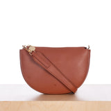 Evelyn Bag - Walnut Pebble with Gold Hardware