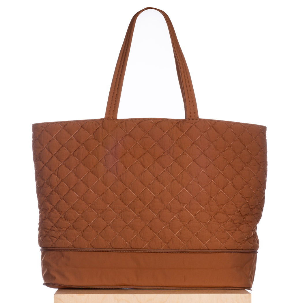 Quilted nylon bag best sale