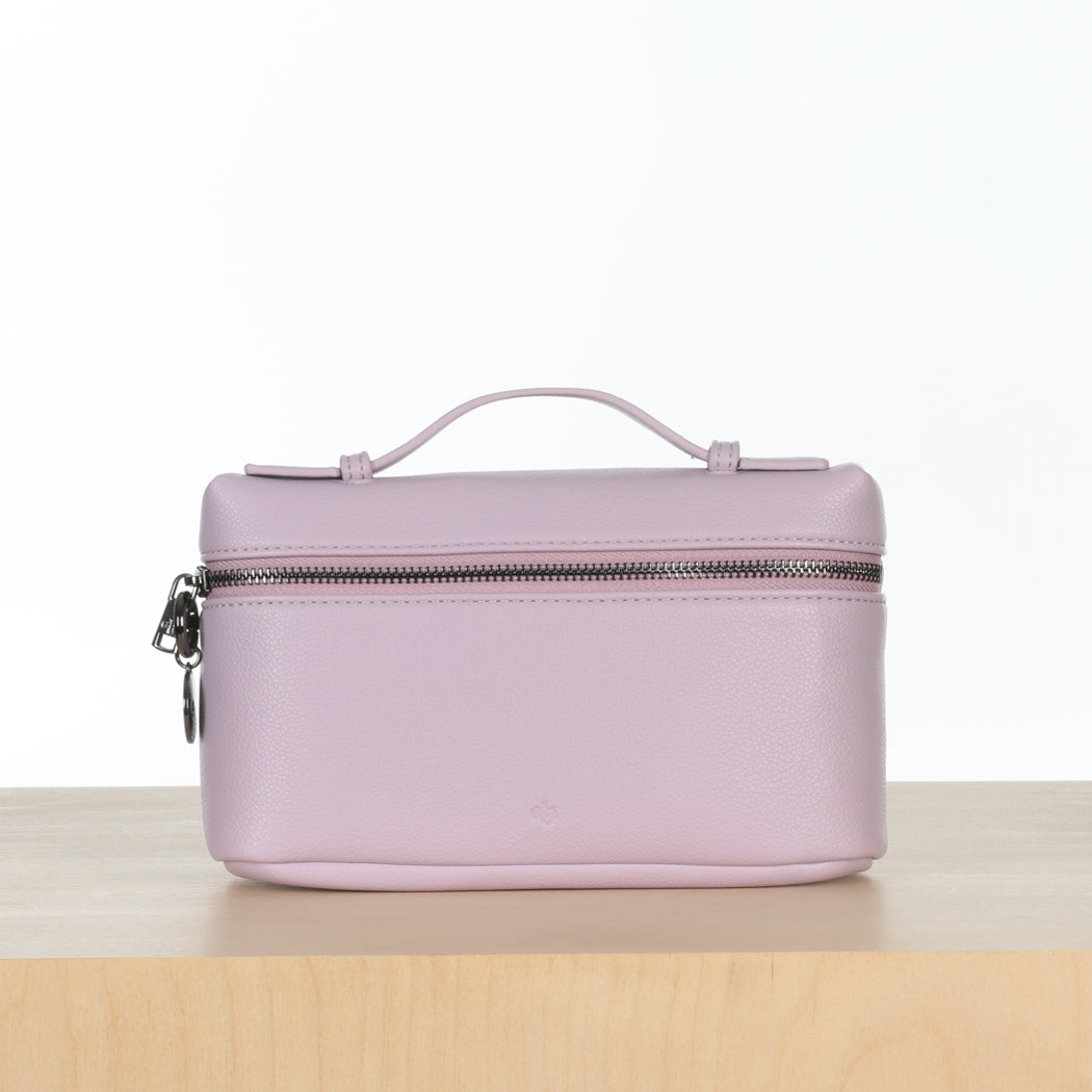 Mini Case Clutch - Purple Pebble with Strap Sample Sale