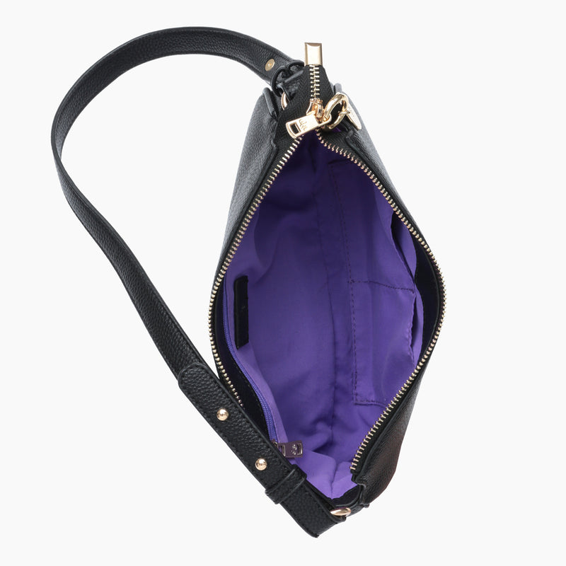 Fayette Shoulder Bag – Black Pebble