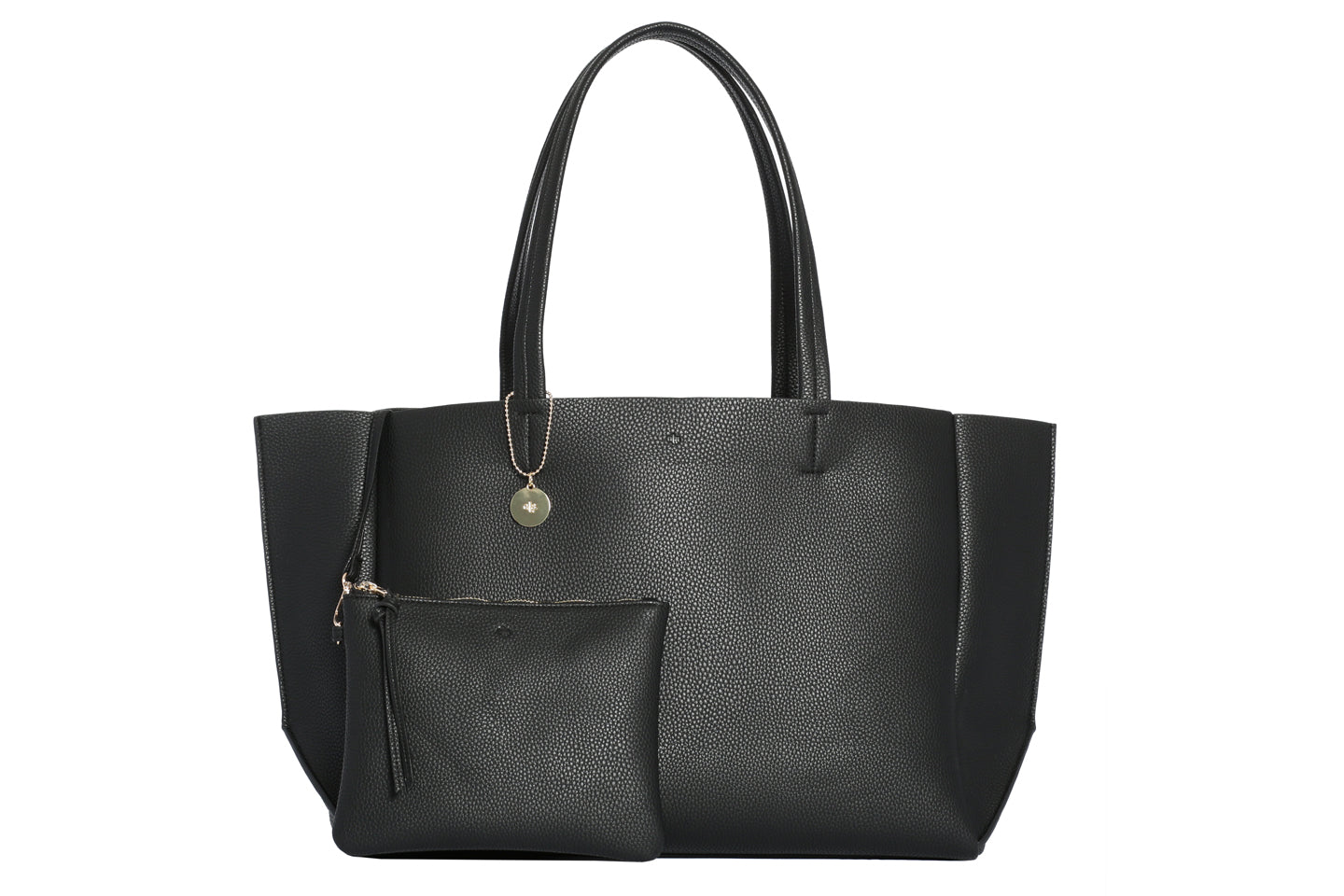 Ela Large Tote Black Pebble