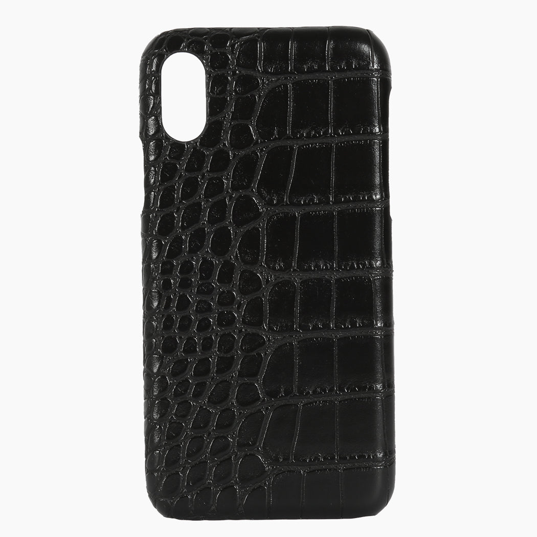 Phone Case Black Croc